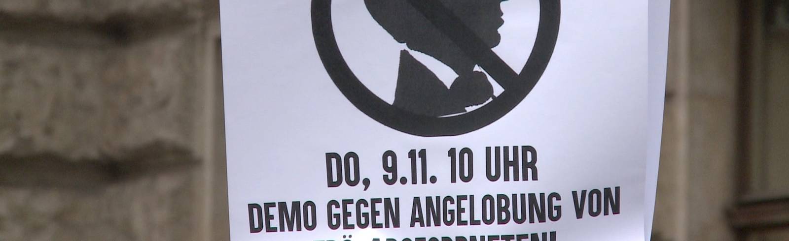 Protest gegen FPÖ-Abgeordnete