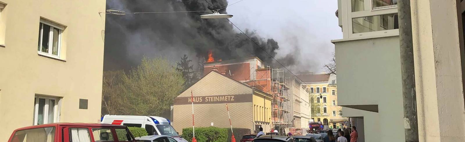 Baumgarten: Neubauhaus in Brand