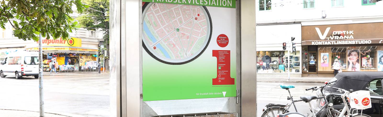 Neue Radservicestationen für Wien