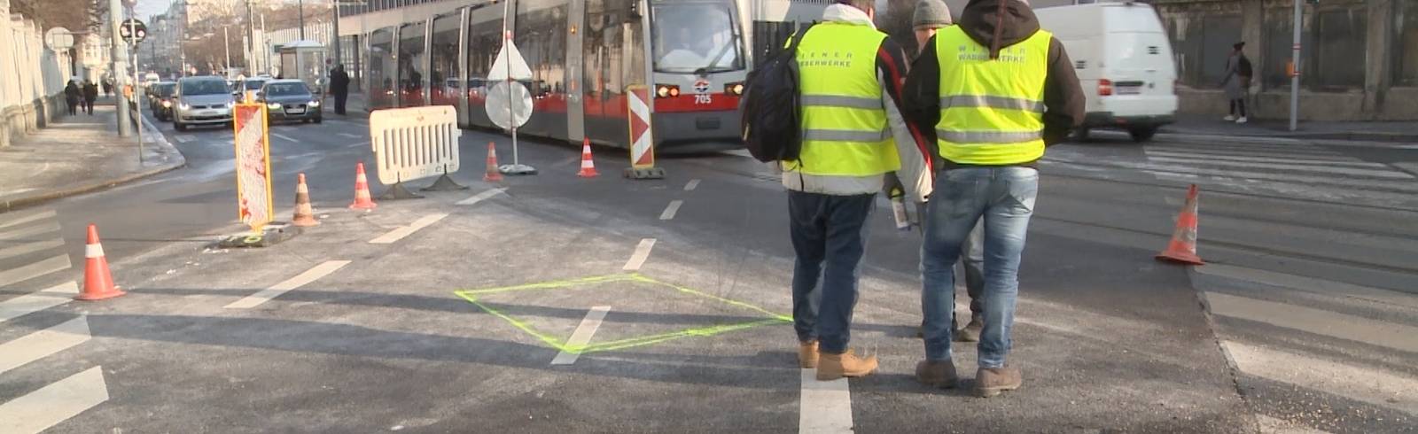 Staus: Wasserrohrbruch im 9. Bezirk