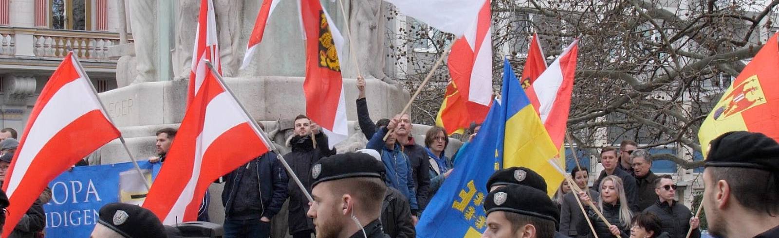 Auseinandersetzungen bei Identitären-Demo