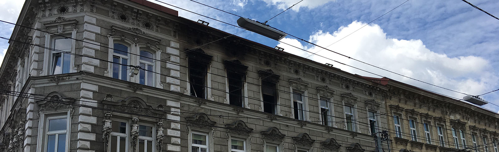 Brand in Wohnung auf Thaliastraße