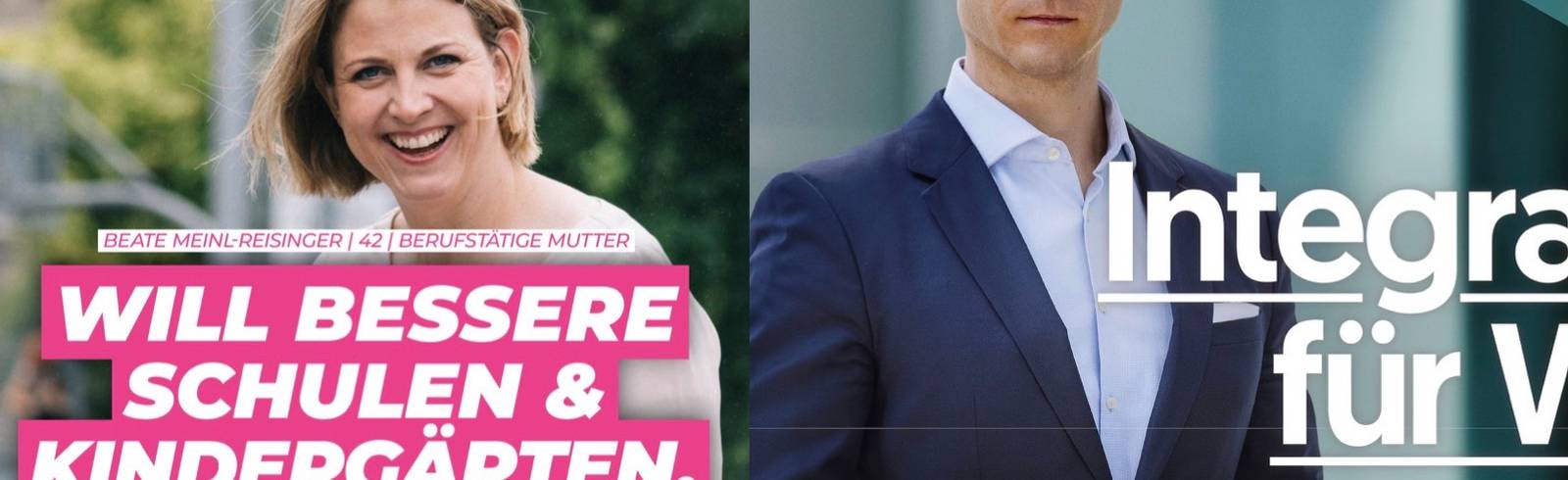 Wien-Wahl: NEOS und ÖVP präsentieren Plakate