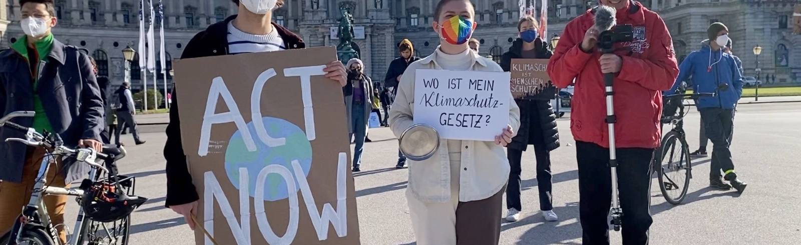 Protest für neues Klimaschutzgesetz