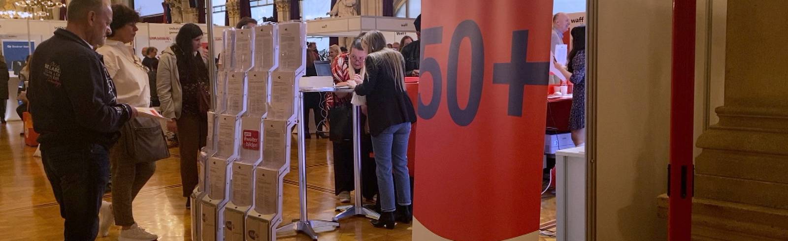 Jobmesse 50plus: "Nicht einmal eine Absage"