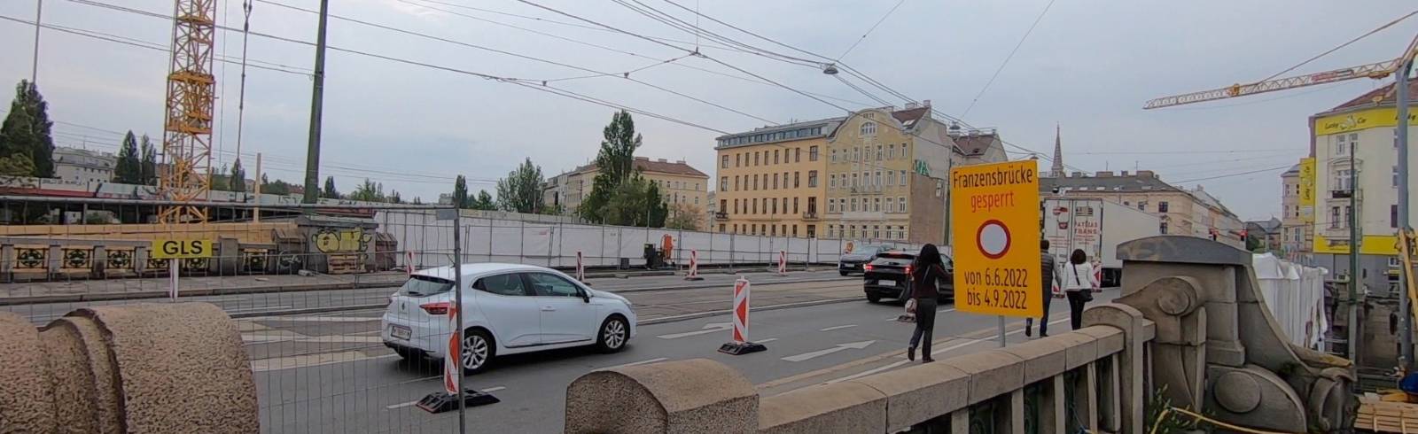 Bezirksflash: Franzensbrücke komplett gesperrt