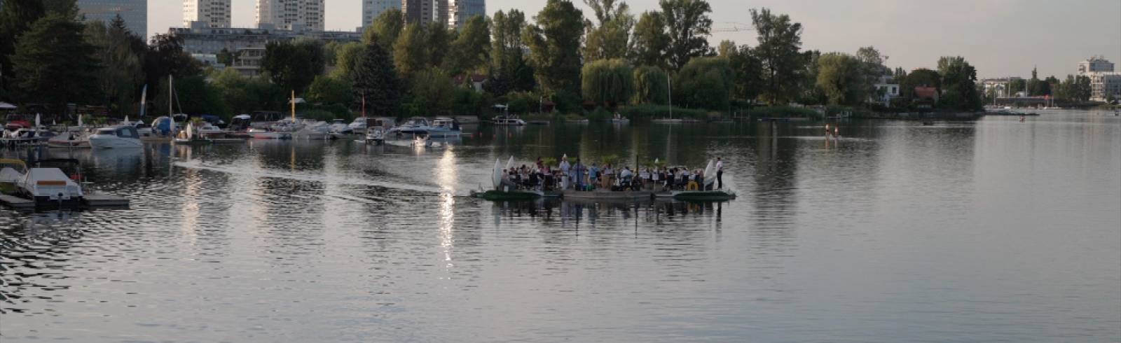 So griechisch kann die Alte Donau sein