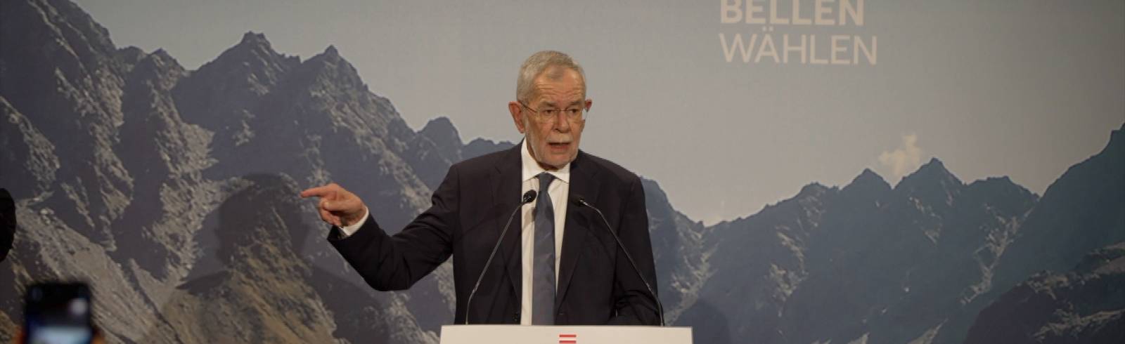 Van der Bellen bedankt sich bei Wählern