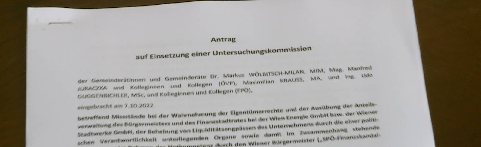 Wien Energie: Opposition fordert U-Kommission