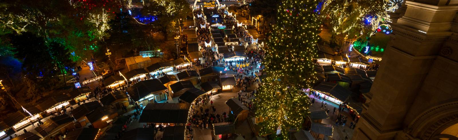 Countdown zur Weihnachtsbaum-Illuminierung