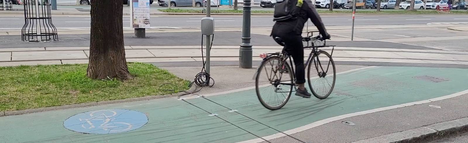 Bezirksflash: MA 46 zählt Radverkehr am Ring