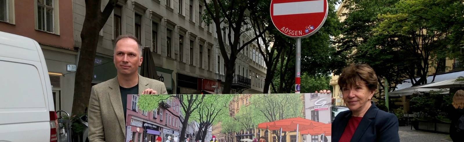 "Kleine Praterstraße": Grüne wollen Begegnungszone