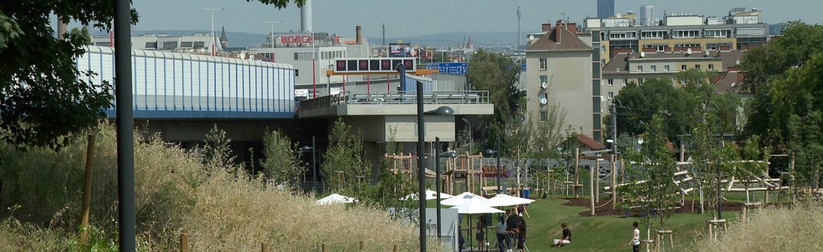 Favoritens neuer Park unter der Tangente