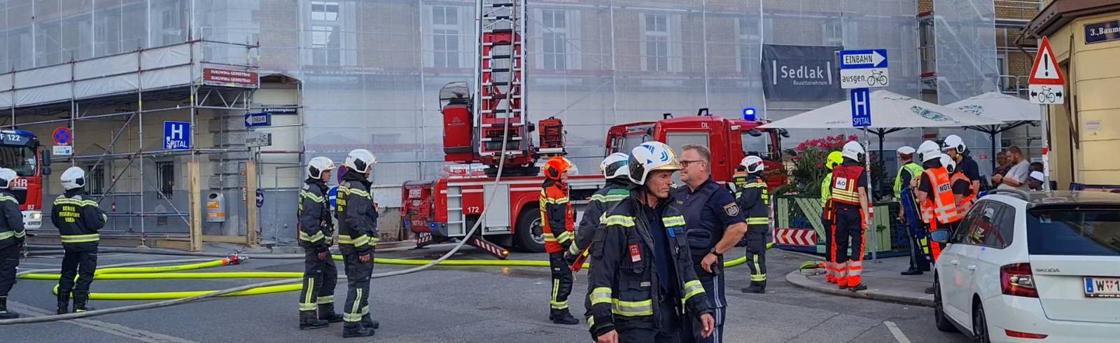 Dachbrand im Wiener Herz-Jesu-Krankenhaus