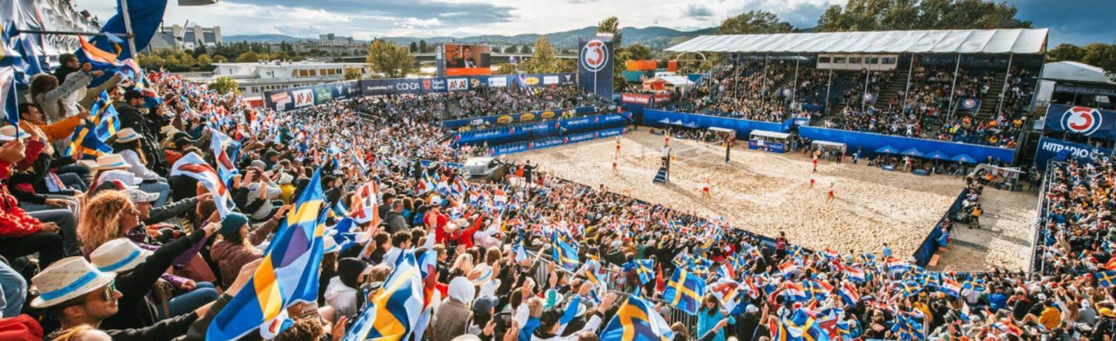 Weltbeste Beachvolleyballer am Heumarkt