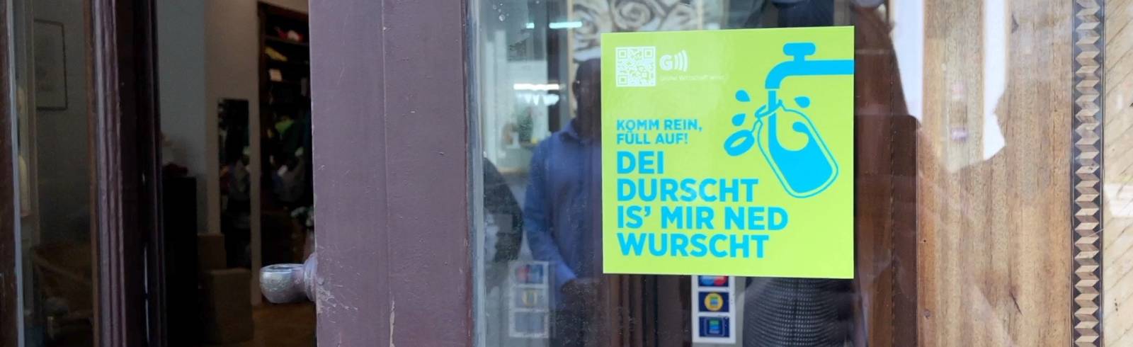 Bei 500 Wiener Unternehmen gratis Wasser auffüllen