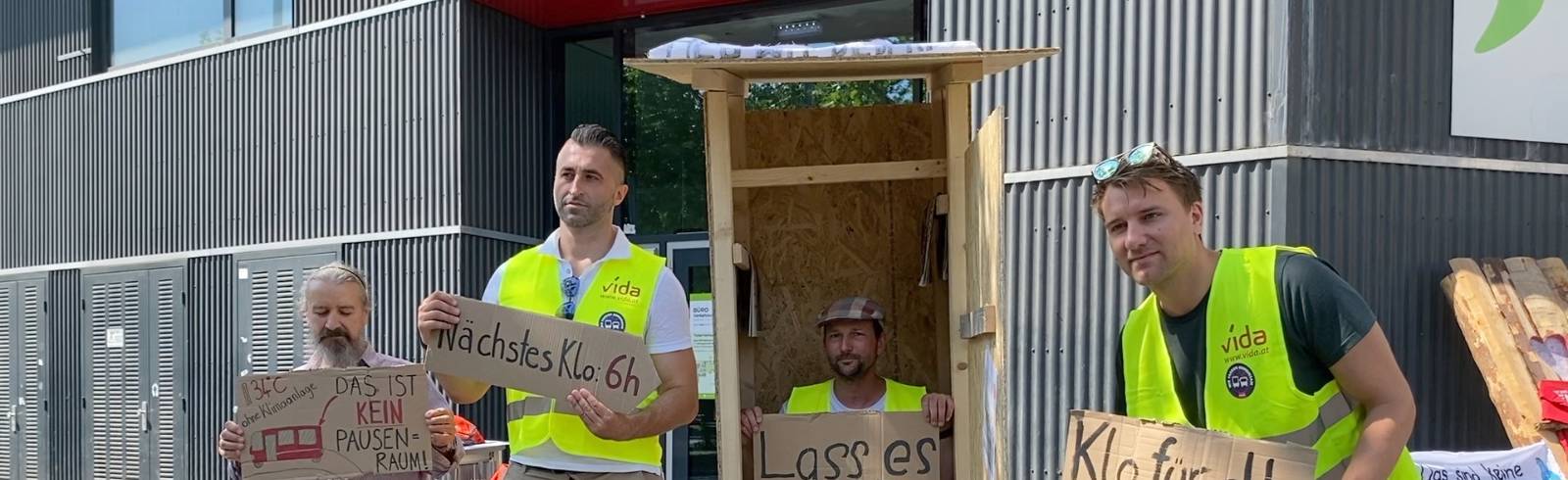 Gewerkschaft Vida will bessere sanitäre Versorgung für Busfahrer*innen