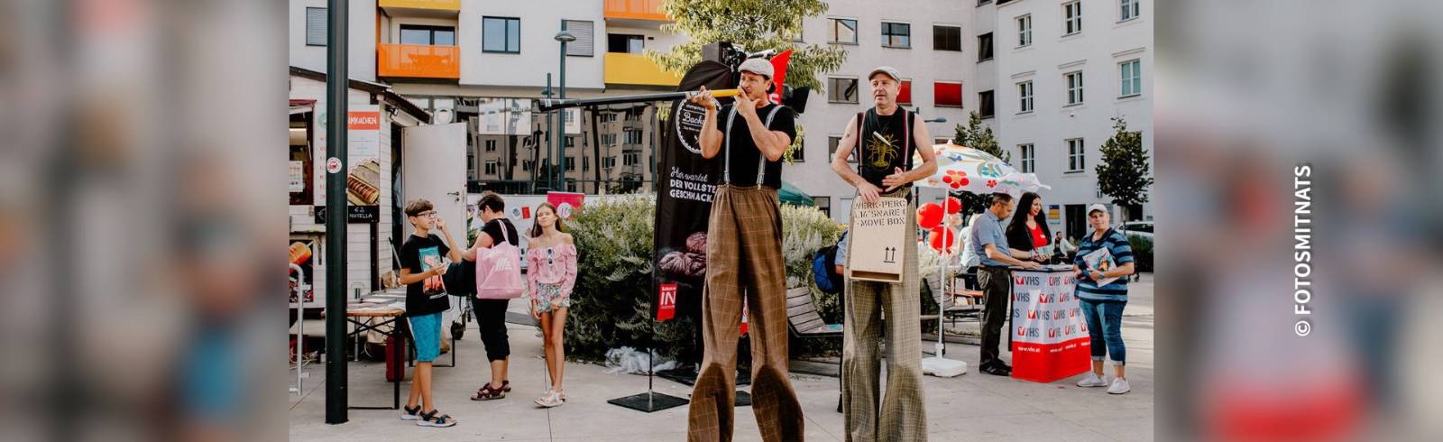 Bezirksflash: Straßenkunst Festival "Stramankerl" in Floridsdorf