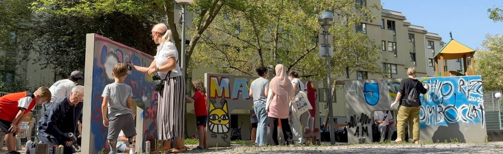 Graffiti-Workshop: "Wie die bunten Kakadu"