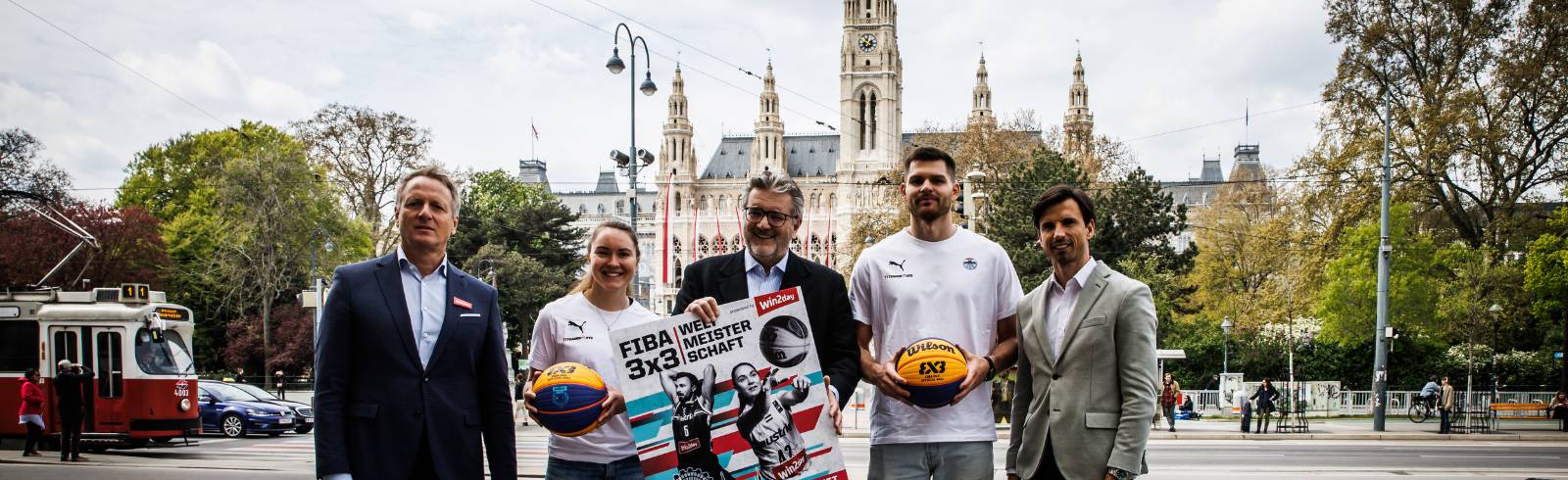 Basketball: 3x3-WM am Rathausplatz