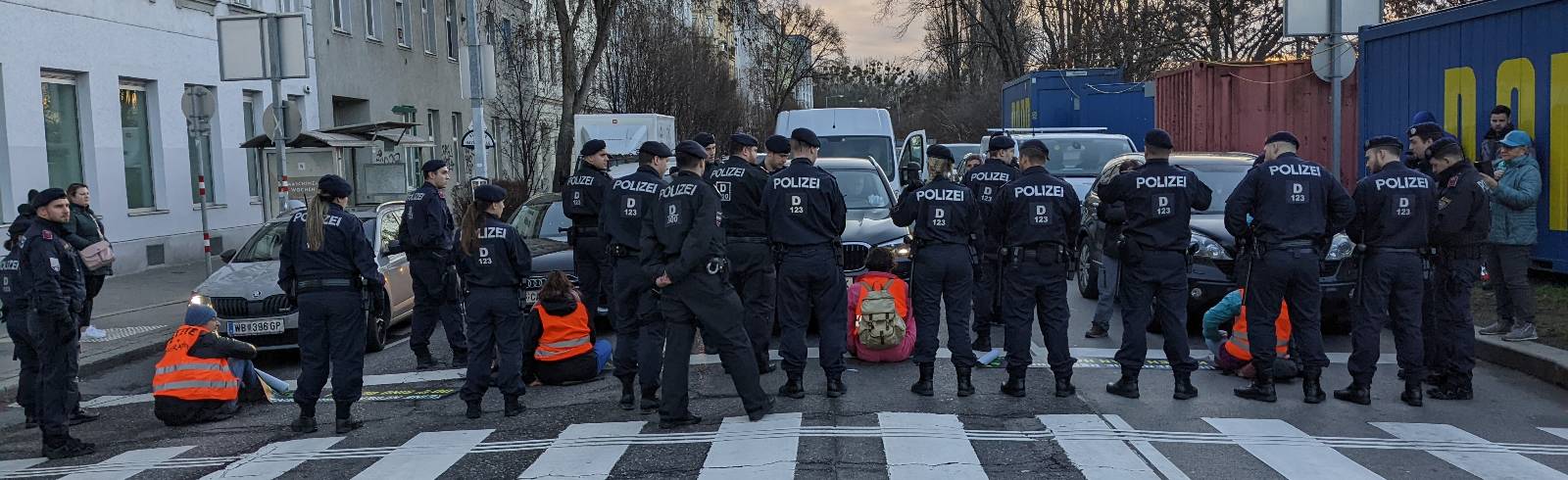 Klima-Demo: Schüttelstraße wurde blockiert