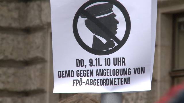 Protest gegen FPÖ-Abgeordnete