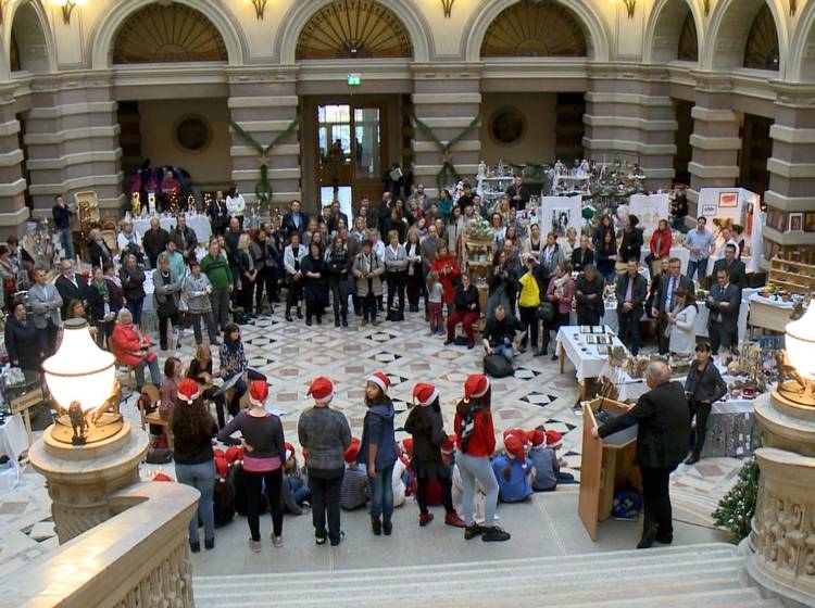 Häftlings-Weihnachtsbazar im Justizpalast