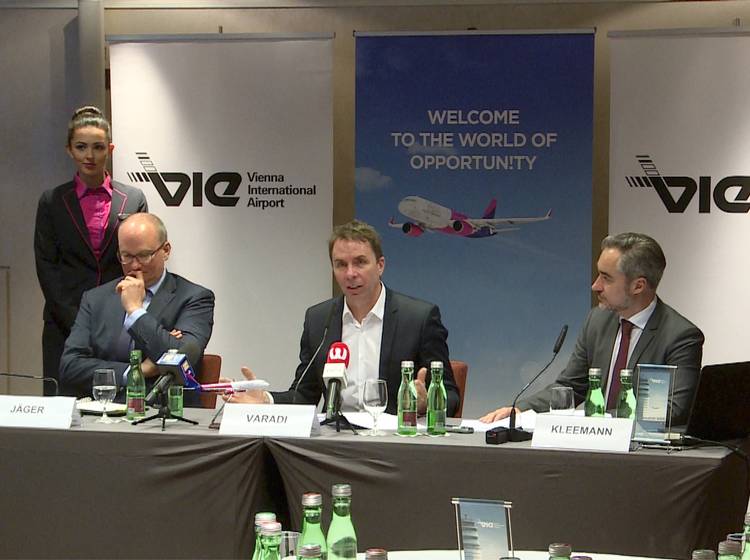 Wizz Air fliegt auf Wien