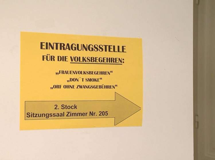 Start für Volksbegehren