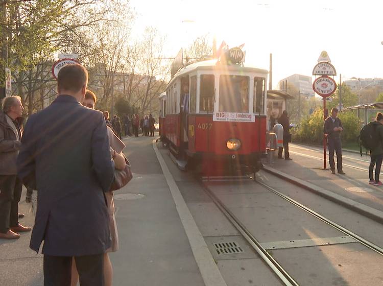 Mit der Oldtimer-Bim durch Wien