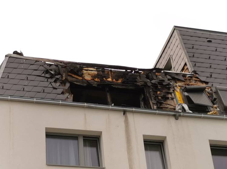 Dachbrand in Wien-Simmering