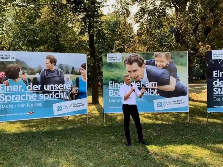 Nationalratswahl: ÖVP präsentiert Plakate