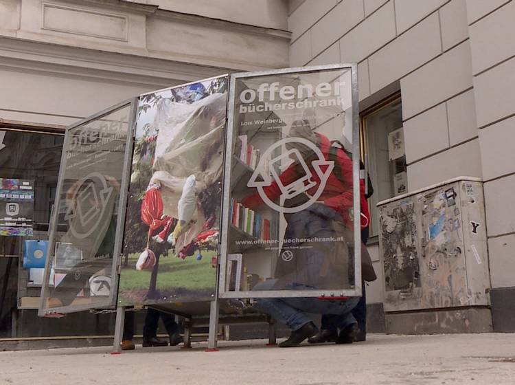 Offener Bücherschrank: Belebung fürs Grätzl