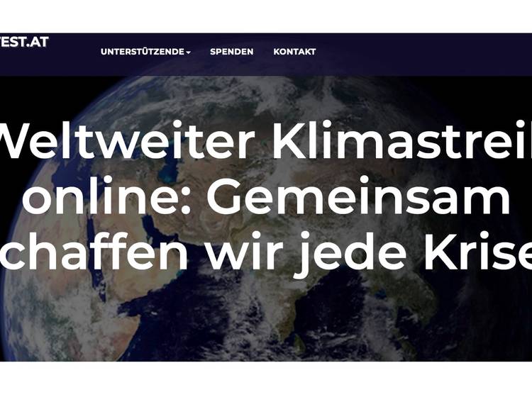 Klimaprotest aus dem Wohnzimmer