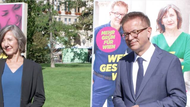 Wien-Wahl: Grüne Plakate gegen die Krisen