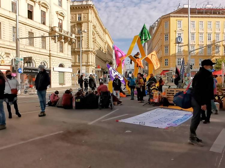 Bezirksflash: Klimaaktivisten-Blockade