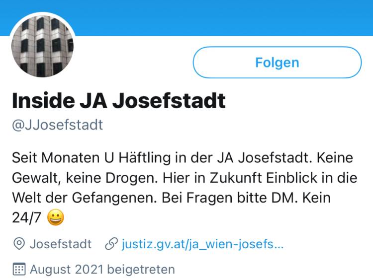 Twitter: Wiener Häftling hat 3.400 Follower