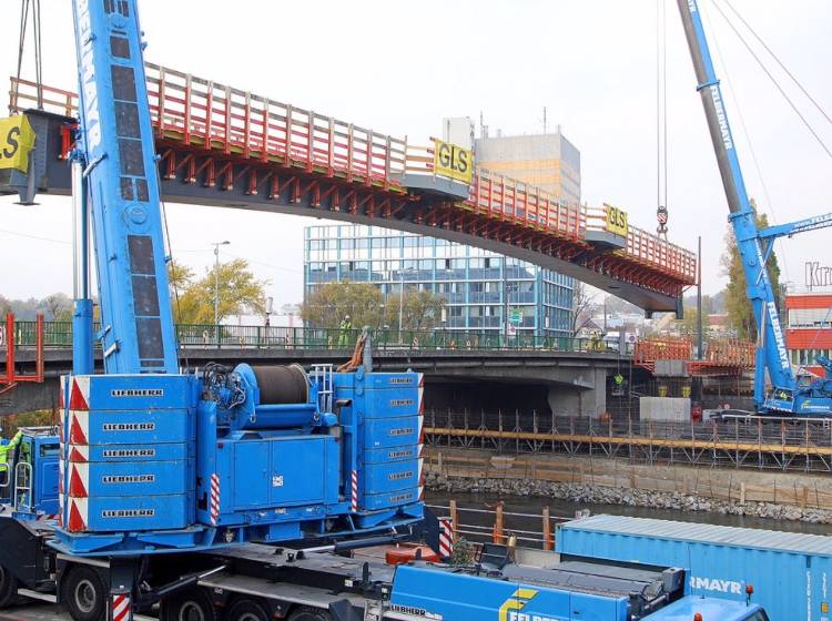 Bezirksflash: Ersatztragwerk für die Heiligenstädter Brücke