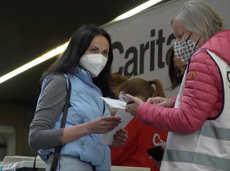 Ukrainehilfe: Lokalaugenschein am Hauptbahnhof