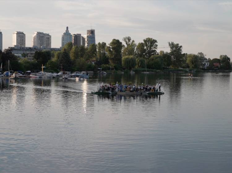 So griechisch kann die Alte Donau sein