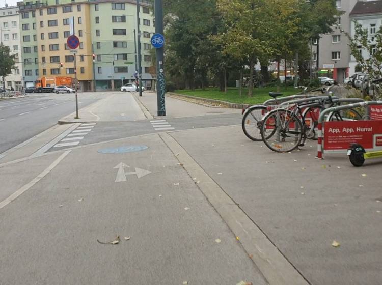 Bezirksflash: Breiterer Radweg in Favoriten