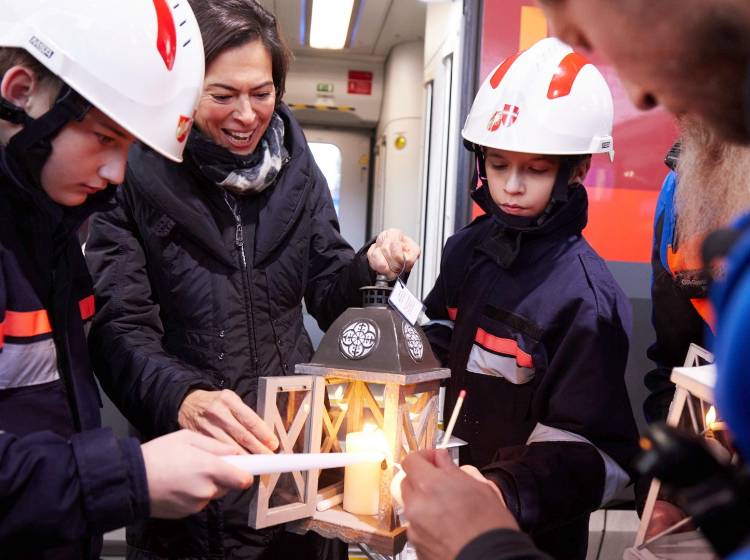 Friedenslicht in Wien angekommen