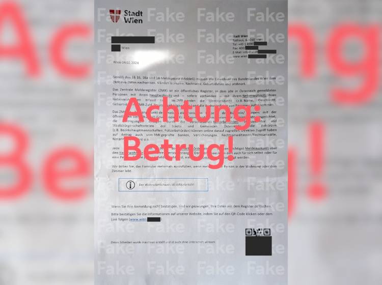 Betrug: Fake-Briefe der Stadt im Umlauf