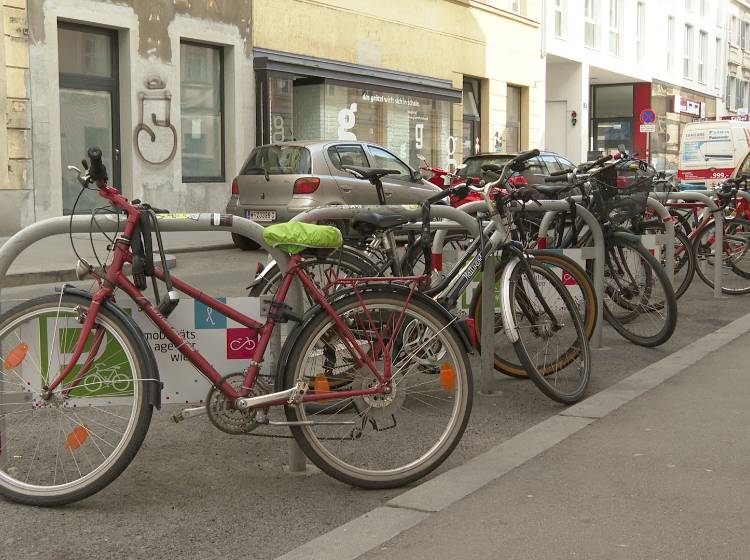 Radbügel: Über 3.700 neue Radstellplätze in Wien