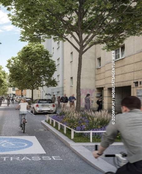 Neue Fahrradstraße im Westen Wiens