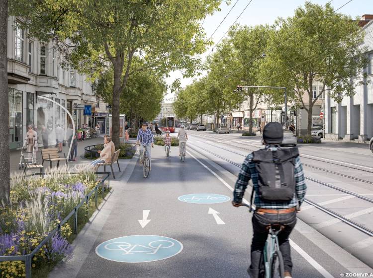 Äußere Mahü bekommt einen sicheren Radweg