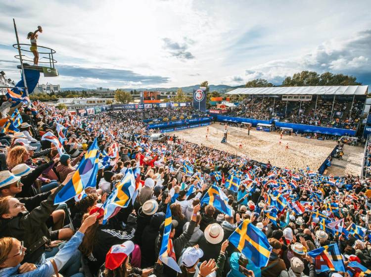 Weltbeste Beachvolleyballer am Heumarkt