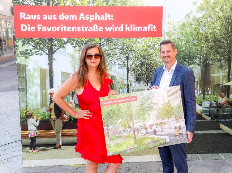 Klimafitte Umgestaltung der Favoritenstraße