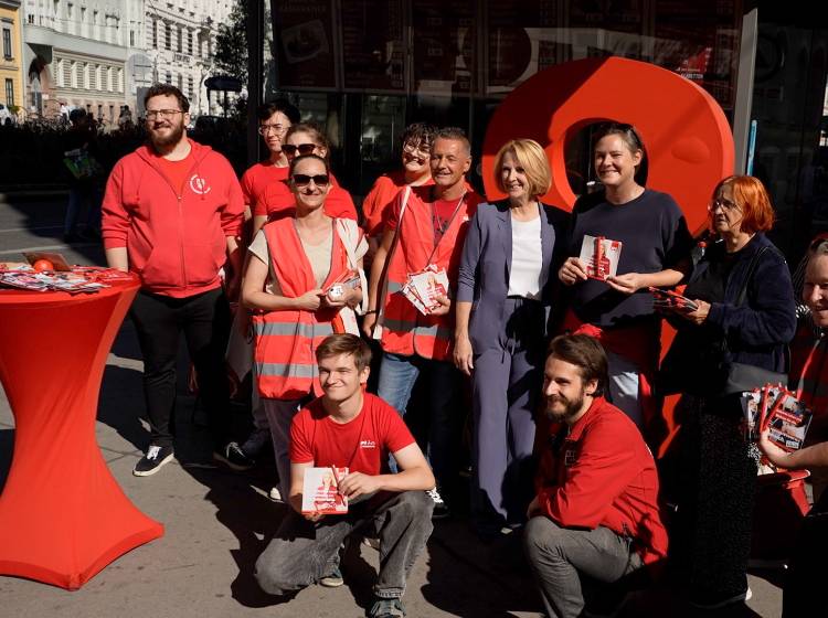 SPÖ Josefstadt im Straßen-Wahlkampf