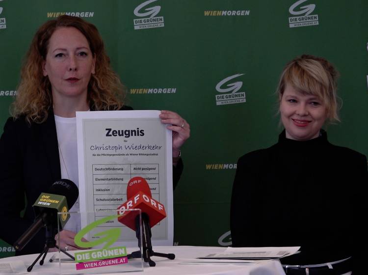 Wien wählt:  Grüne stellen Wiederkehr ein schlechtes Zeugnis aus